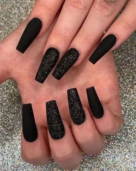 black glitter matte nails|best matte nail polish.